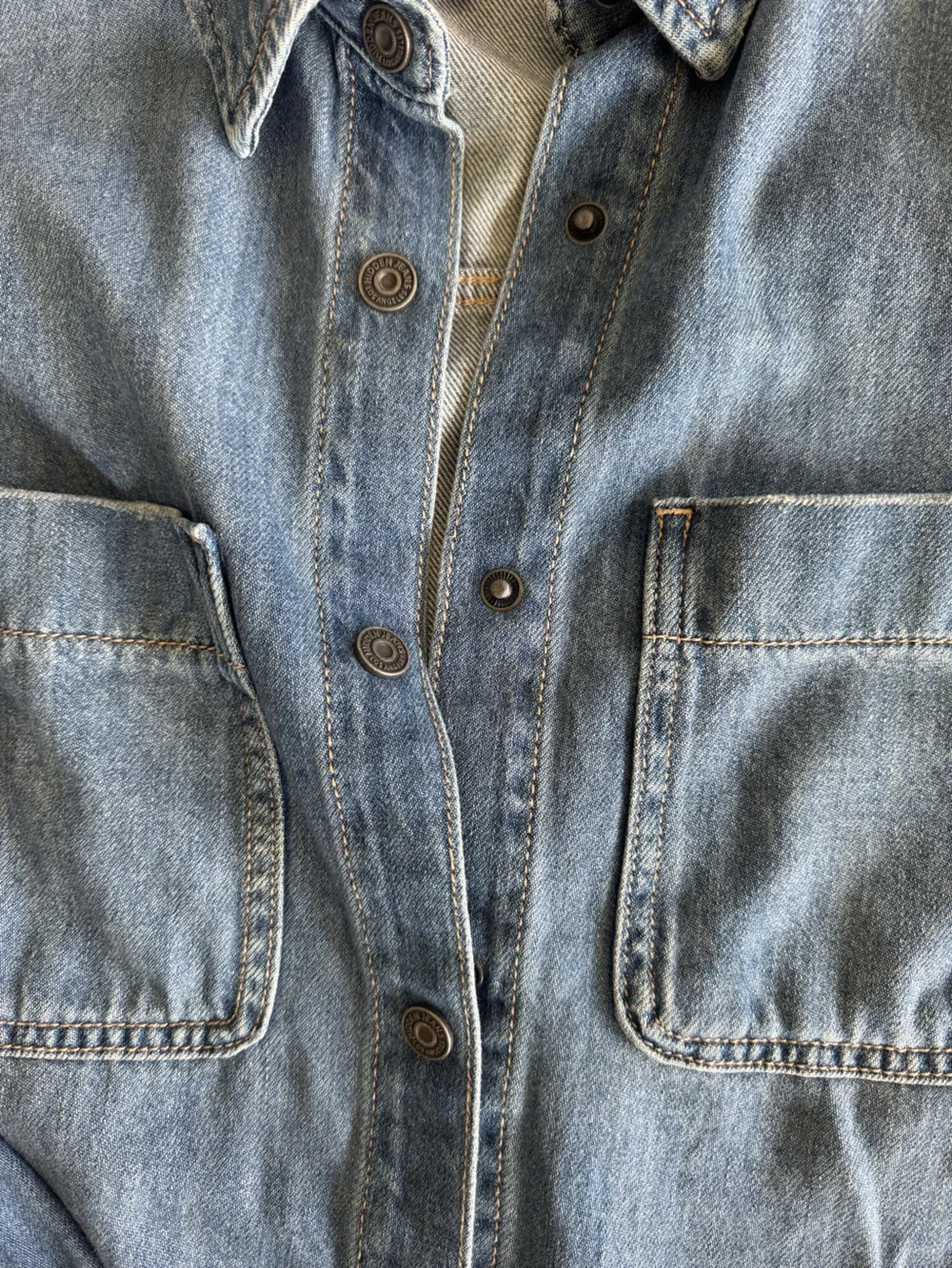 Hidden Cropped Frayed Jean Jacket